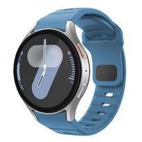 for Samsung Galaxy Watch 7 Band FE 6 4 Classic 5 pro 44mm 40mm smart watch Silicone sport correa Bracelet Galaxy Watch 7 strap Galaxy4 classic 42mm mėlyna