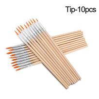 10pcs Hooks Wood Handle Art Supplies Painting Pen Hook Line Pen Paint Brushes Drawing Brush