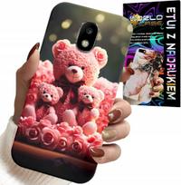 Etui Do Samsung Galaxy J5 2017 - Rodzinka Różanych Misiów Upominek +Folia