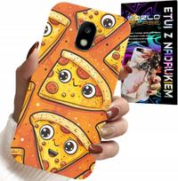 Etui Do Samsung Galaxy J5 2017 - Słodkie Uśmiechnięte Pizze Case + Szkło
