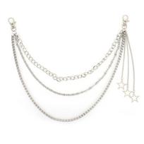 Fashion Gothic Star Waist Chain Metal Alloy Multi-layer Jeans Chain Y2K Hip Hop Multi-layer For Women Man sidabras