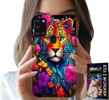 Etui Do Samsung Galaxy A21S - Kwieciste Wzory Tygrys Tygrysek + Folia