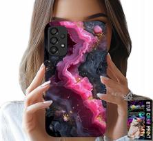Etui Do Samsung Galaxy A23 5G - Różowy Marmurek Plecki, Modne Wzory