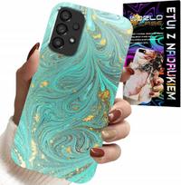 Etui Do Samsung Galaxy A23 5G - Marmurkowe Wzory + Szkło Hartowane