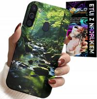 Etui Do Samsung Galaxy A21 - Las Rzeka Strumień Przyroda Widoki