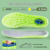 Popcorn Invisible Height-Boosting Insoles for Men & Women - Comfortable, Sporty Cushion for Boots 43-44