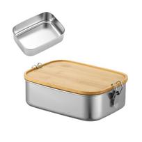 Portable Stainless Steel Lunch Box Rectangle Sealed Insulation Box Convenient Food Container  Work S-Style B