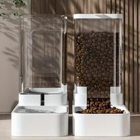 Pet Water Dispenser & Automatic Feeder: Cat & Dog Bowl Supplies