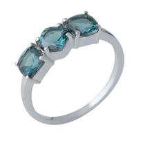 Sidabrinis žiedas su London Blue topazu 1.492ct, gaminio svoris 1.98g (1988473) 17 mėlyna