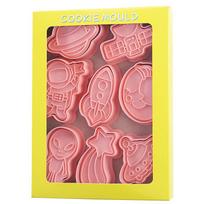 8Pcs/Set Space Astronaut Biscuit Mold 3D Cartoon Cookie Mold Biscuit Cutter