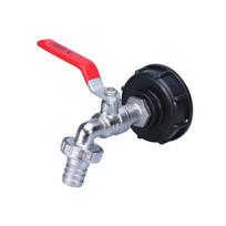 S60x6 Stambus sriegis IBC talpos čiaupo jungtis 1/2'' 3/4'' Vandens jungties adapteris Sodo atsarginis vožtuvas