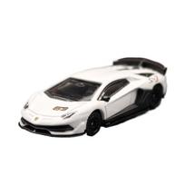1/64 Lamborghini SVJ63 Miniatiūrinis Modelis CCA MSZ 3  Lydinio Žaislinis Automobilis Transporto Priemonė Laisvai Sukiojami Ratai Metalinis Liejinys Kolekcija Dovana Vaikams Berniukams balta