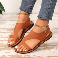 Shoes Female Thong Women's Sandals Plus Size Casual Sandals Women Round Toe Flat with Outdoor Shoes Women Zapatos 35