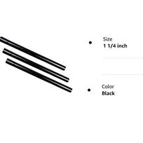 3Pcs Universal 1.25  32mm Extension Tube Rod Wands Pipe Black For Vacuum Cleaner
