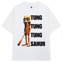 Tung Tung Tung Sahur Funny Baseball Bat Meme T Shirt Men Women Fashion Humor Popular T Shirts Loose Summer O-Neck T-Shirt S