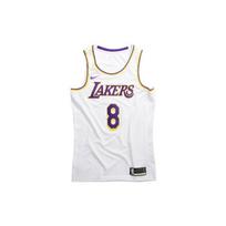 Nike NBA krepšinio marškinėliai be rankovių, gerbėjų leidimas, Lakers namų rungtynių savaitgalis, Kobe numeris 8 vyriški viršutiniai drabužiai baltas CI9503-100 M