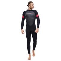 DIVE&SAIL 3MM Long-Sleeve Wetsuit - Cold-Proof Diving, Snorkeling & Surfing Suit for Winter Swimming M