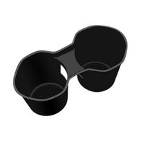 Cup Holder Storage Box Tpe For Subaru Forester Shock-absorbing Central Armrest Cup Tray Tidying Silicone Cup Mat Left-hand R1n2