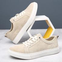 European station trendy brand men's shoes genuine leather board shoes 2025 spring and summer soft cowhide little white shoes basic men's casual s 38