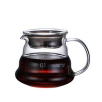 350/600/800ml Skaidraus stiklo kavos dekanteris Debesų formos stiklinis virdulys Dalinimosi indas su dangteliais Kavos puodelis kavai, ruošiamai užpilant