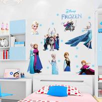 Waterproof Cartoon Disney Frozen Princess Wall Sticker for Decoration