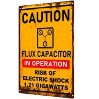 Back to the Future Movie Tin Metal Wall Sign Vintage Retro Garage Decor 20x30