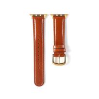 Modern Minimalist Genuine Leather Strap for Apple Watch – Horse Oil Leather for Autumn/Winter 46mm/44mm/45mm/49mm vyno raudonos spalvos