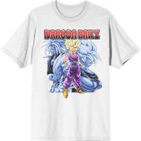 Bioworld Dragon Ball Z Gohan Super Saiyan Group Pose Men's White T-Shirt S balta