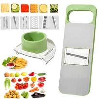 New Multifunctional Vegetable Cutter, 6 Blades Portable Mandoline For Kitchen, Adjustable Vegetable Cutter With Stainless Steel Blades One Size
