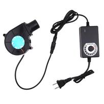 12V BBQ Fan Small Portable Air Blower with Air Collecting Port Power Supply Speed Controller Cooking Blower Fan