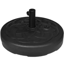Pripildomas skėčių laikiklis iki 35 kg - stabilus ir patvarus sprendimas jūsų skėčiui balkone, terasoje ar sode! Tinka Ø38/48 mm skėčiams, juodas.