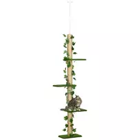 Kačių draskymo stovas iki lubų, 202-242 cm, reguliuojamo aukščio kačių draskyklė