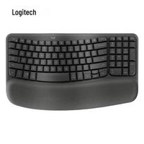 Logitech Wave Keys Ergonomic Wireless Keyboard juoda