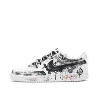Nike Court Vision 1 Dark & Endless Abrasion Resistant Low top Skateboard Shoes Unisex Black White DH2987-101(Team309-) 35.5