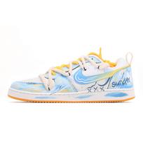 Nike Court Borough Leather Low top Skateboard Shoes Men's White, Sky Blue 844881-100(team1579-Sunday) 42.5