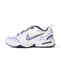 Nike Air Monarch 4 Slip Resistant Abrasion Resistant Low top Chunky Sneakers Unisex White Purple 415445-102(Team676-) 43
