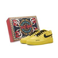 Nike Air Force 1 Neslystantys Atsparūs dilimui Žemi Skateboard Avalynė Vyriški Geltoni Juodi CW2288-111(Team575-) 42