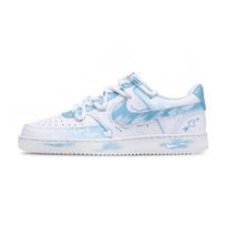 Nike Court Vision 1 Riedlentės Batai Unisex Žemi Balti/Mėlyni DH2987-101(Team422-·) 36.5