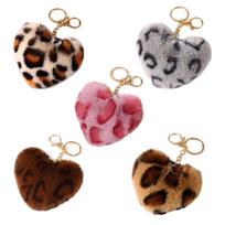 Fur Ball Pom-Pom Keychain for Car Keyring Phone Handbag Charm Tote Pendant Adorable Fluffy Fur Ball-Fashion Gift 1