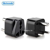 WD-010 Universal Travel Adapter: Compact South Africa Conversion Plug White (Full Copper)