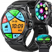 Zegarek Smartwatch Męski 466X466 Wielofunkcyjny Pomiary Rozmowy Menu Pl