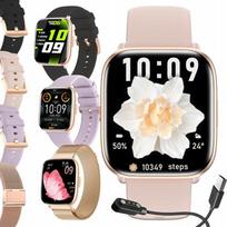 Smartwatch Zegarek Damski Polskie Menu Rozmowy Sport Amoled 4 Paski