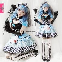 Adult Women's Halloween Costumes: Alice, Maid, Vampire, Clown, Lolita, Ruffle Skirt, Princess Styles. One Size