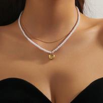 Vintage Coin Layered Choker Necklace, Stackable Metal Portrait Pendant, Edgy Trendy Women’s Statement Jewelry