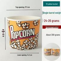 Xingduo Disposable Popcorn Paper Buckets 50 vnt spalvos