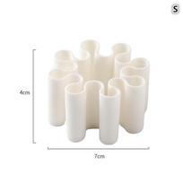 Creative Silicone Wave Pen Holder Durable Desktop Brush Holder Pencil Paint Brushes Storage Basket Supplies Stationery Organizer