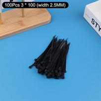 Manage Cables with 100/500Pcs Nylon Adjustable Zip Ties, Self-Locking Cord Straps for Home Office Use