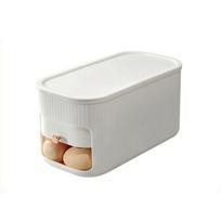 Plastic Egg Storage Box Large Capacity Food Grade Egg Dispenser with Lid Space Saving Scrolling Egg Holder Refrigerator balta