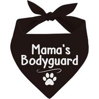 100% Polyester Triangular Bib Scarf for Dogs & Cats. 24.8 x11 , fits S/M/L. Mother's Guardian design, drool bib. juoda