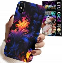 Etui Do Iphone Xs Max - Abstrakcyjne Kolorowe Wzory + Folia